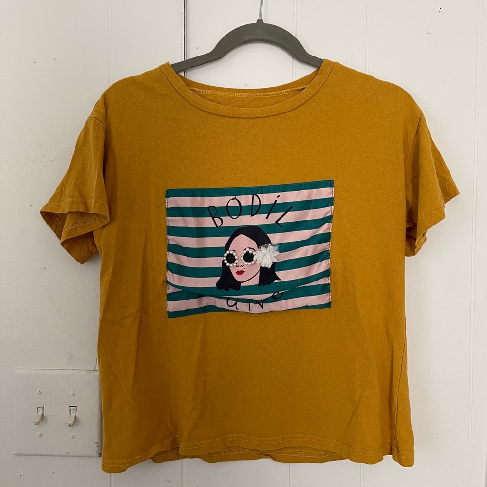 Mustard Yellow Graphic t-shirt from Taiwan Street Market
